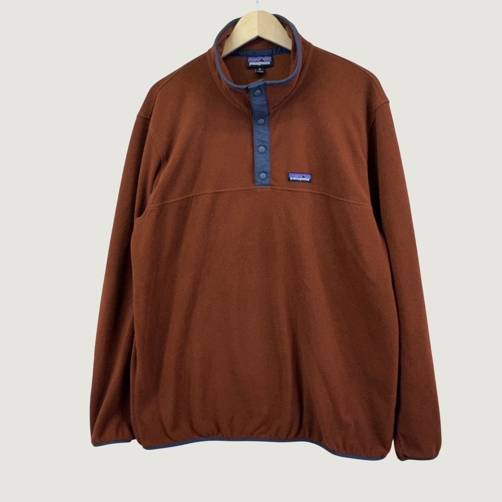 Patagonia Synchilla Fleece Snap-T Pullover XL Brown Gorpcore Outdoorsy Hiking